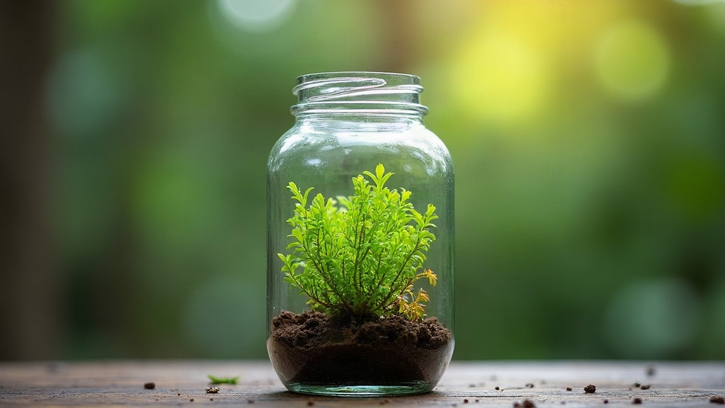 Growing Miniature Selaginella Uncinata in a Low-Light Jar